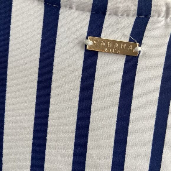 Cabana Life Embroidered Tasseled Swim Cover Up Nautical Blooms Size S/M - Picture 8 of 12